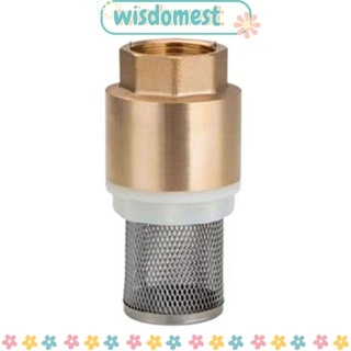 Wisdomest วาล์วตาข่ายตรวจสอบ DN25-1 นิ้ว ทองเหลือง ไม่ย้อนกลับ โอโซน เชื่อมต่อตัวเมีย สีทอง ปั๊มน้ํา วาล์วล่าง วาล์วน้ํามัน ก๊าซน้ํา