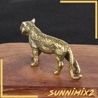 [Sunnimix2] ฟิกเกอร์ทองเหลือง รูปปั้นเสือ สไตล์วินเทจ ขนาดเล็ก พกพาง่าย สําหรับตกแต่งบ้าน บาร์ โต๊ะ ห้องนั่งเล่น แดชบอร์ดรถยนต์