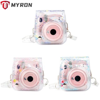 Myron เคสกระเป๋าใส่กล้อง ประดับคริสตัล สําหรับ Fujifilm Instax Mini 11