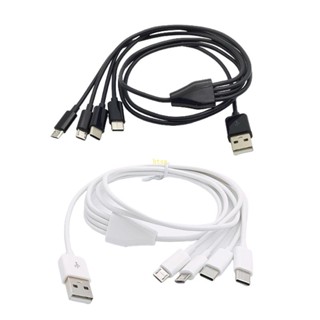 Bt สายชาร์จโทรศัพท์ 4in1 USB เป็น Type-C MICRO USB