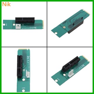 การ์ดอะแดปเตอร์ NGFF M2 เป็น PCI-E 4X พร้อมสายไฟ อุปกรณ์เสริมคอมพิวเตอร์