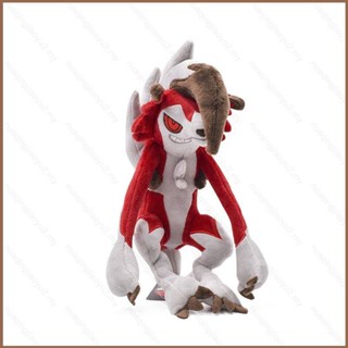 Hqy2 ตุ๊กตายัดนุ่น รูปโปเกม่อน Lycanroc สีแดง ของเล่น ของขวัญ สําหรับเด็ก ตกแต่งบ้าน เกมคอลเลกชัน MY2