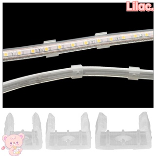 Lilac คลิปหนีบสายไฟ LED แบบใส กันน้ํา สําหรับ LED 5730 5050 2835 10 ชิ้น