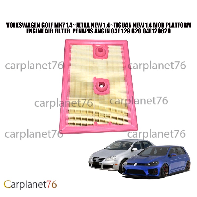 VOLKSWAGEN GOLF MK7 1.4~JETTA ใหม่ 1.4~TIGUAN ใหม่ 1.4 MQB PLATFORM ENGINE AIR FILTER PENAPIS ANGIN 