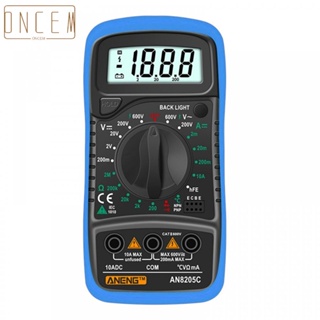 【ONCEMOREAGAIN】Digital Multimeter With Backlight AN8205C Battery Not Included Current Meter