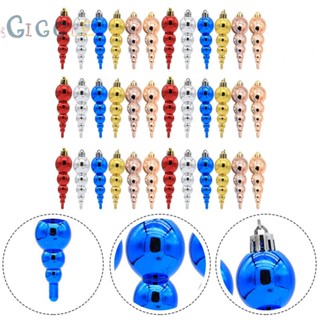 ⭐NEW ⭐Decoration Ballsgourds Shape Gourds Shape Blue Red Champagne Silver 6pcs