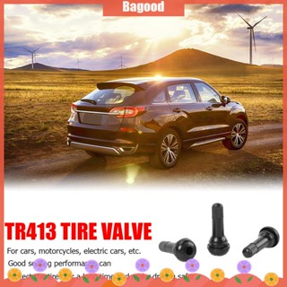 ♪Bagood♪มีสินค้า ก้านวาล์วยางล้อรถ สีดํา TR413 TR412 TR414 พร้อมฝาปิดกันฝุ่น แบบเปลี่ยน 100 ชิ้น