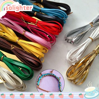 Solighter สายเข็มขัดแฮนด์เมด ขนาดเล็ก ยาว 50 ซม. DIY อุปกรณ์เสริม สําหรับเสื้อผ้า