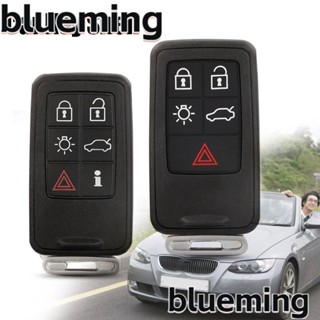 Blueming2 เคสกุญแจรีโมตรถยนต์ ABS 5/6 สีดํา แบบเปลี่ยน สําหรับ Volvo S60L XC60 S80L V60 V40