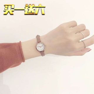 นาฬิกาข้อมือ ผู้หญิง สมาร์ทวอทช์นาฬิกา นาฬิกา INS Fengsen Womens Small Fresh Vintage Literary Womens Student Korean Edition Simple Temperament Small Dial Belt