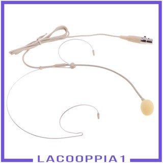 [Lacooppia1] ชุดหูฟังไมโครโฟน แบบตะขอคู่ 3Pin XLR XLR 3.5 มม. สีเบจ