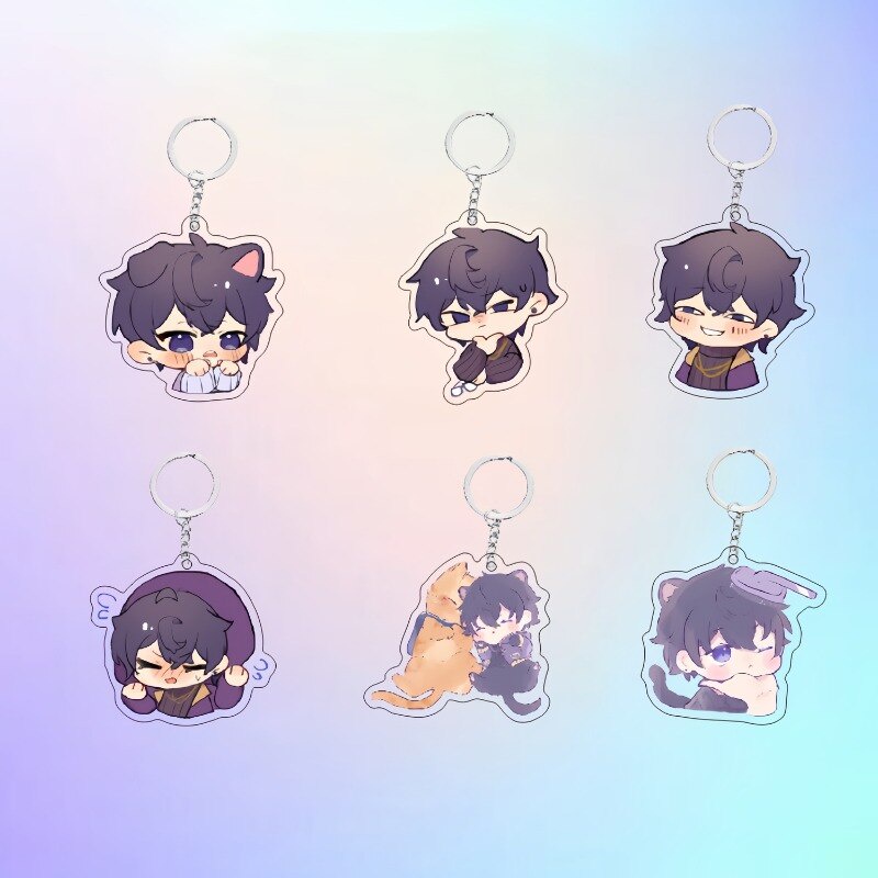 Vtuber Shoto Vox รุ่น Q อะนิเมะพวงกุญแจ Kawaii พวงกุญแจอะคริลิคน่ารักอุปกรณ์ตกแต่ง