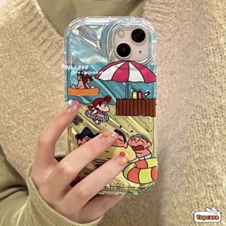 เคสโทรศัพท์มือถือ แบบนิ่ม ลายการ์ตูนชินจัง สําหรับ iPhone 15 14 13 12 11 Pro Max X XR Xs Max 8 7 6 6s Plus SE 2020