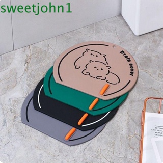 Sweetjohn ฝาครอบท่อระบายน้ํา PVC ลายการ์ตูน กันกลิ่น สําหรับอ่างล้างจาน ห้องครัว