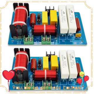 ลําโพงเสียงแหลม PA-2A 2 ทาง 2 ชิ้น และตัวกรองความถี่ซับวูฟเฟอร์ เบสบริสุทธิ์ 450W DIY PCB และอุปกรณ์อิเล็กทรอนิกส์ สําหรับบ้าน