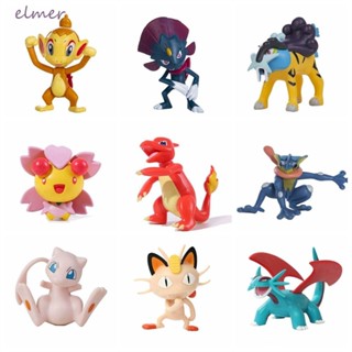 Elmer Charmander ฟิกเกอร์ PVC อนิเมะ Thunder Poke-mon 3.5-11 ซม. ของขวัญวันเกิด