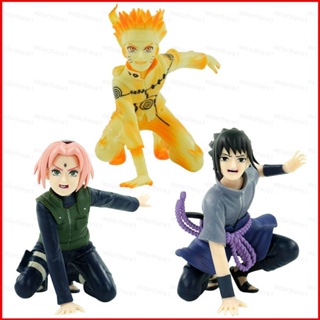 Ere1 โมเดลตุ๊กตาฟิกเกอร์ นารูโตะ Sasayaku Sasuke Sakura ของเล่นสําหรับเด็ก เก็บสะสม 3 ชิ้น