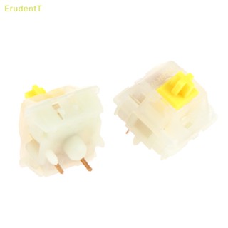 [ErudentT] ปุ่มกดคีย์บอร์ด 5 Pin สีเหลืองนม 2 ชิ้น [ใหม่]