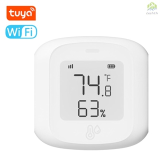 Tuya เครื่องทดสอบอุณหภูมิความชื้น หน้าจอดิจิทัล WiFi ควบคุมผ่านแอพโทรศัพท์มือถือ อัจฉริยะ ~N.S.