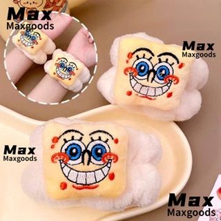 Maxg สายรัดข้อมือ ผ้าไมโครไฟเบอร์ แบบนิ่ม ลายการ์ตูนมายเมโลดี้น่ารัก สําหรับล้างหน้า เล่นโยคะ 2 4 ชิ้น