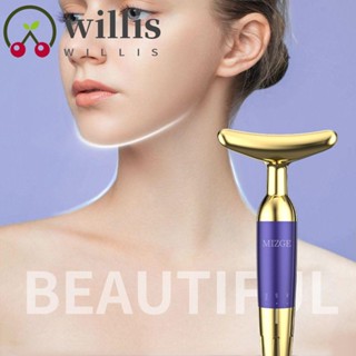 Willis เครื่องนวดหน้าไฟฟ้า อัลตราโซนิก ลดริ้วรอย ลดริ้วรอย กระชับใบหน้า คอ และใบหน้า|ผู้หญิง