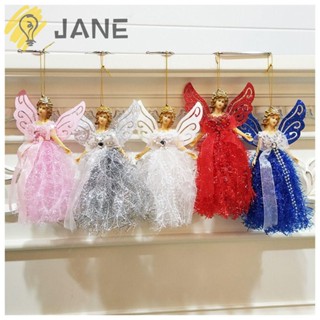 Jane จี้ตุ๊กตาเด็กผู้หญิง 19*12 ซม. หลากสี สําหรับแขวนตกแต่งต้นคริสต์มาส