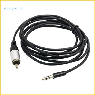 Rox สายเคเบิลสเตอริโอ 3 5 มม. เป็น RCA Mono AUX ทนทาน สําหรับระบบความบันเทิงในบ้าน