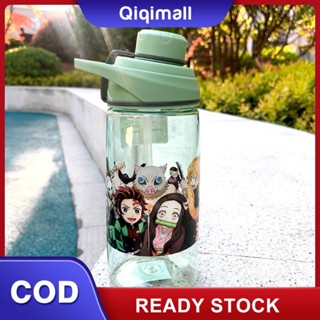 700ML Demon Slayer ถ้วยฟางขวดน้ำกีฬาขวดเครื่องหมายเวลา Highquality ทนทานและ LeakProof &amp;#39;QIQI