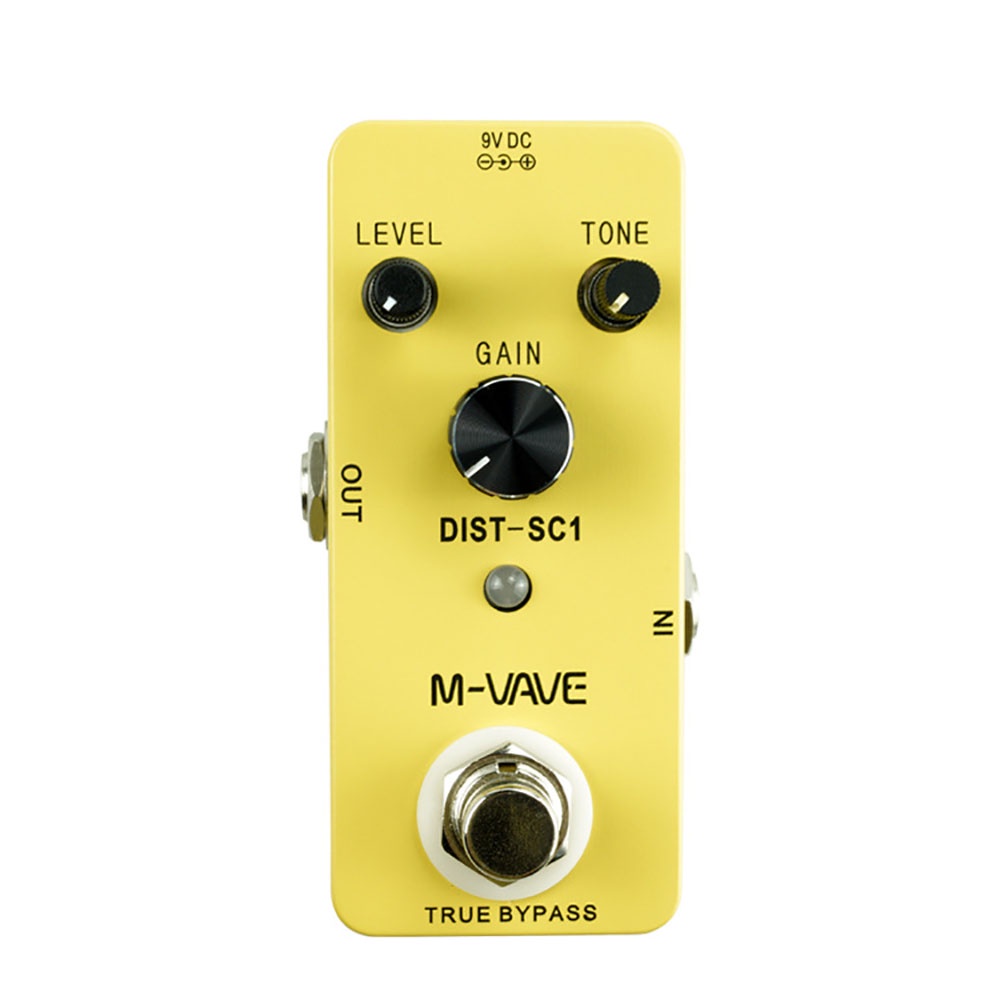 M-VAVE Distortion-SC1 Cube Baby สําหรับกีตาร์ไฟฟ้า/เบส/อะคูสติกกีตาร์โทน Distortion Delay Effect เหย