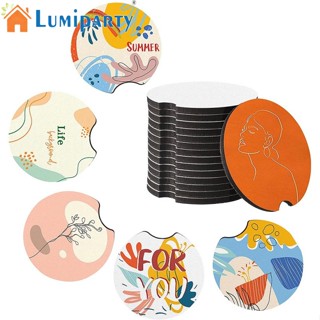 Lumiparty แผ่นยางรองแก้ว กันลื่น พิมพ์ลาย สําหรับงานฝีมือ Diy 20 ชิ้น