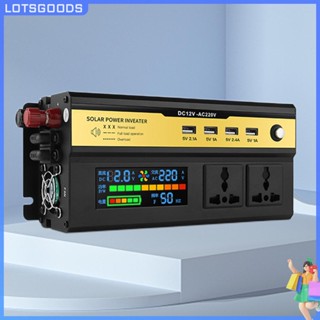 ★ Lotsgoods.th ★【พร้อมส่ง】ตัวแปลงไฟอินเวอร์เตอร์ Dc24v-ac220v หน้าจอ LCD สําหรับรถยนต์