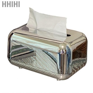 Hhihi Tissue Box Cover  Dispenser Retro Space Saving Rectangle Multifunctional for Office