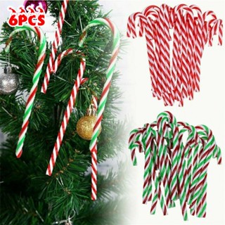 ⚡XMAS⚡6 Piece Candy Cane Christmas Tree Decorations Fun and Festive Ornaments