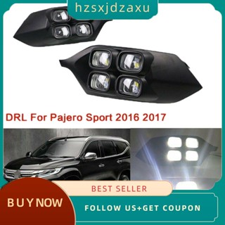 【hzsxjdzaxu】ไฟเดย์ไลท์ Led DRL สําหรับ Mitsubishi Pajero Sport Montero 2016-2017 2 ชิ้น