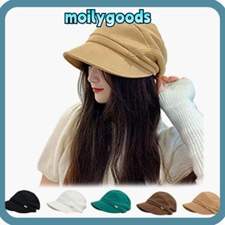 Moilyhd หมวกเบเร่ต์ลําลอง สีพื้น แฟชั่น สําหรับเด็กผู้ชาย