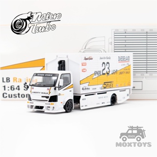 แฟลชรถบรรทุก Micro Turbo MT 1:64 HINO 300 Series LB #23 โมเดลรถยนต์ Diecast