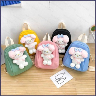 กระเป๋าเป้สะพายหลังลําลอง ขนาดใหญ่ จุของได้เยอะ ลายการ์ตูน Sanrio mymelody น่ารัก สําหรับเด็กผู้หญิง