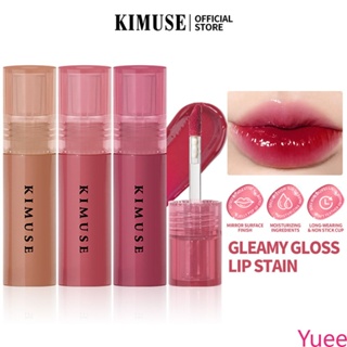 Kimuse Moisturizing Mirror Lip Glaze ขาวเป็นธรรมชาติและแห้ง และลิปสติกสำหรับแต่งหน้าและไร้สี yuee