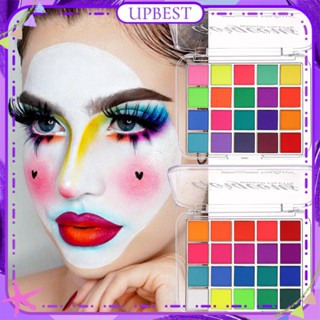 ♕ Yabaolian Halloween Human Body Facial Painting Graffiti 20 Color Eye Shadow Easy To Clean High Pigment Long Lasting Face Makeup 2 Designs UPBEST