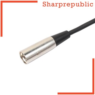 [Sharprepublic] อะแดปเตอร์แจ็คไมโครโฟน 3Pin XLR Plug to 1/4 นิ้ว 6.35 มม. 10 เมตร