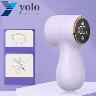 Yolo เครื่องโกนหนวดไฟฟ้าอัจฉริยะ หน้าจอดิจิทัล ทนทาน ชาร์จไฟได้ สะดวกสบาย สําหรับกําจัดขนเสื้อผ้า