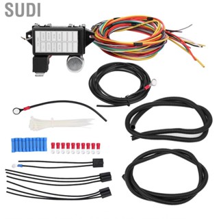 Sudi 12V Universal 8 Circuit  Harness Kit Vehicle Fit for Muscle Car Hot Rod Street Rat