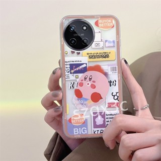 เคสโทรศัพท์มือถือ ซิลิโคนนุ่ม TPU ใส ลายการ์ตูนหัวใจน่ารัก สีชมพู ฟ้า สําหรับ Realme 11X 11NFC 11 Pro+ Pro 5G Realme C51 C53 4G