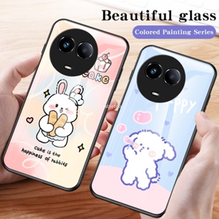 เคสโทรศัพท์มือถือกระจกนิรภัย TPU แบบนิ่ม ขอบแข็ง กันกระแทก สําหรับ Realme 11 4G 5G 11X 2023 Realme11 X Realme11X