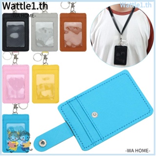 Wttle กระเป๋าสตางค์หนัง PU ใส่เหรียญ บัตรรถบัส บัตรรถบัส ทํางาน สํานักงาน