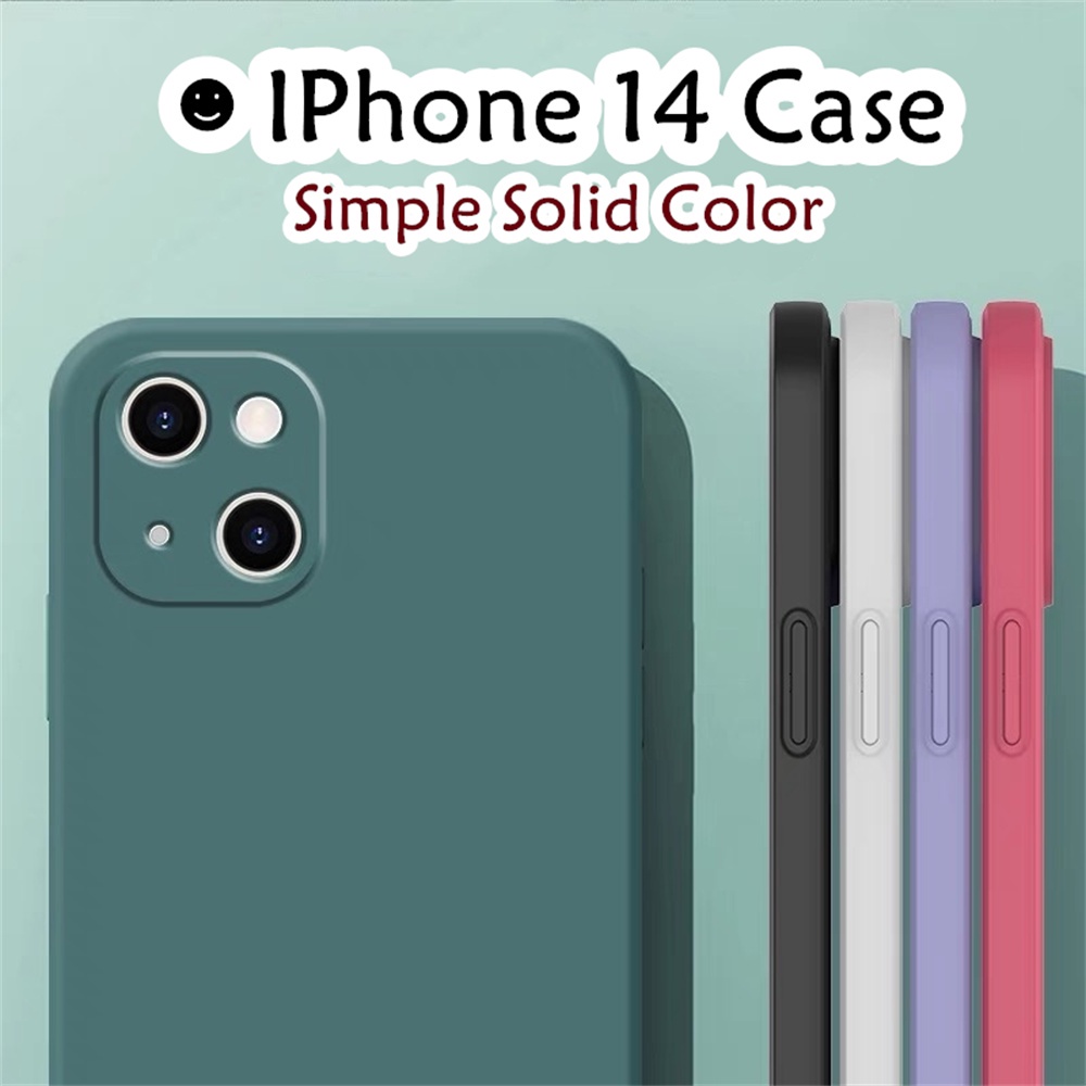 imamuraFor IPhone 14 Case Sense of Premium Silicone Full Case Classic Solid Color Phone Case Cover