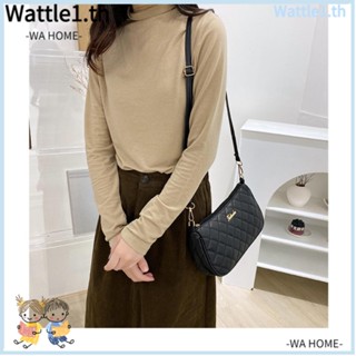 Wttle กระเป๋าสะพายไหล่ ใต้วงแขน แบบหนัง ปักลาย สีพื้น สําหรับผู้หญิง