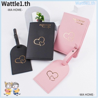 Wttle กระเป๋าใส่หนังสือเดินทาง อเนกประสงค์ หนัง PU สําหรับเดินทาง