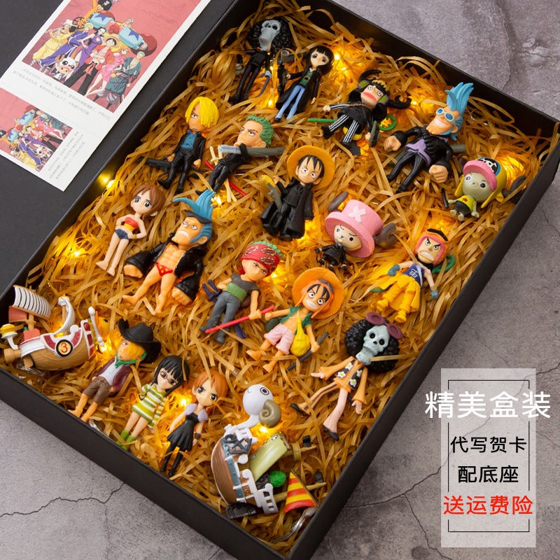โมเดลวันพีช model One Piece  luffy โซโล Sanji   สําหรับตกแต่งโต๊ะ ของขวัญวันเกิด ของขวัญรับปริญญา
