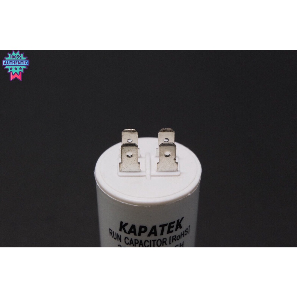 แคปรัน 12ไมโคร ชนิดสกรู น๊อต KAPATEK คาปาซิเตอร์ Run capacitor 12uF 450V CBB60 อะไหล่มอเตอร์ ปั๊มน้ำ เครื่องซักผ้าและอุป